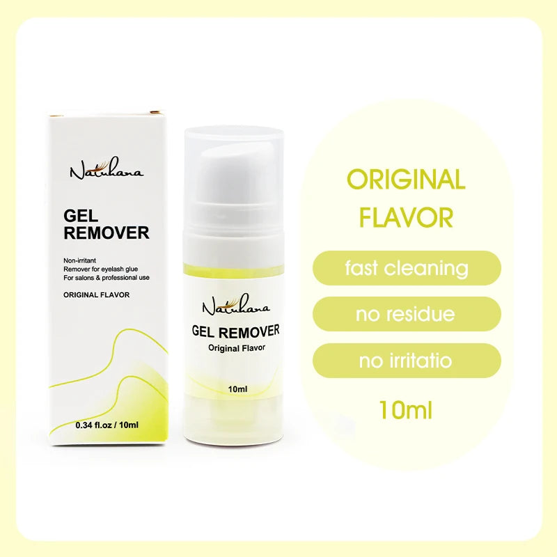 NATUHANA Eyelash Extension Jelly Remover – Fast, Safe, Non-Irritating Gel Glue Remover for Makeup