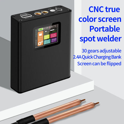 Portable Digital Spot Welder Kit — 18650 Lithium Battery Welder with 30-Speed Adjustable & Color Display