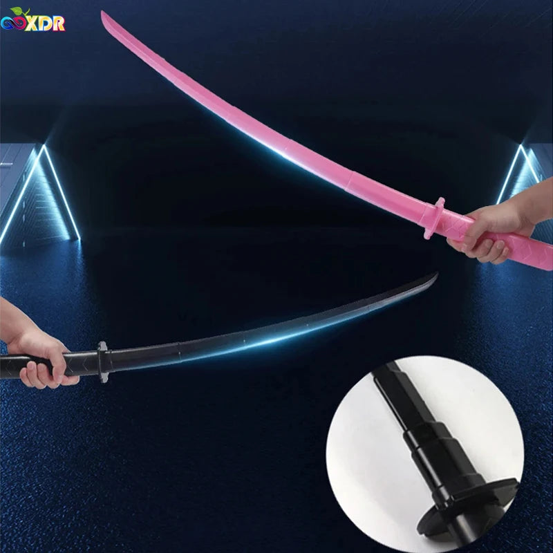 3D Printed Telescopic Samurai Toy — Gravity Straight Out Katana Stress Relief, Stretchable Cosplay Prop, Creative Folding Sword Gift