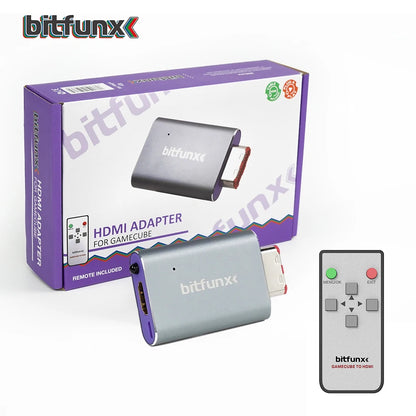 Bitfunx GC2HDMI Adapter – Digital AV to HDMI Converter for Nintendo GameCube NGC DOL-001 Console