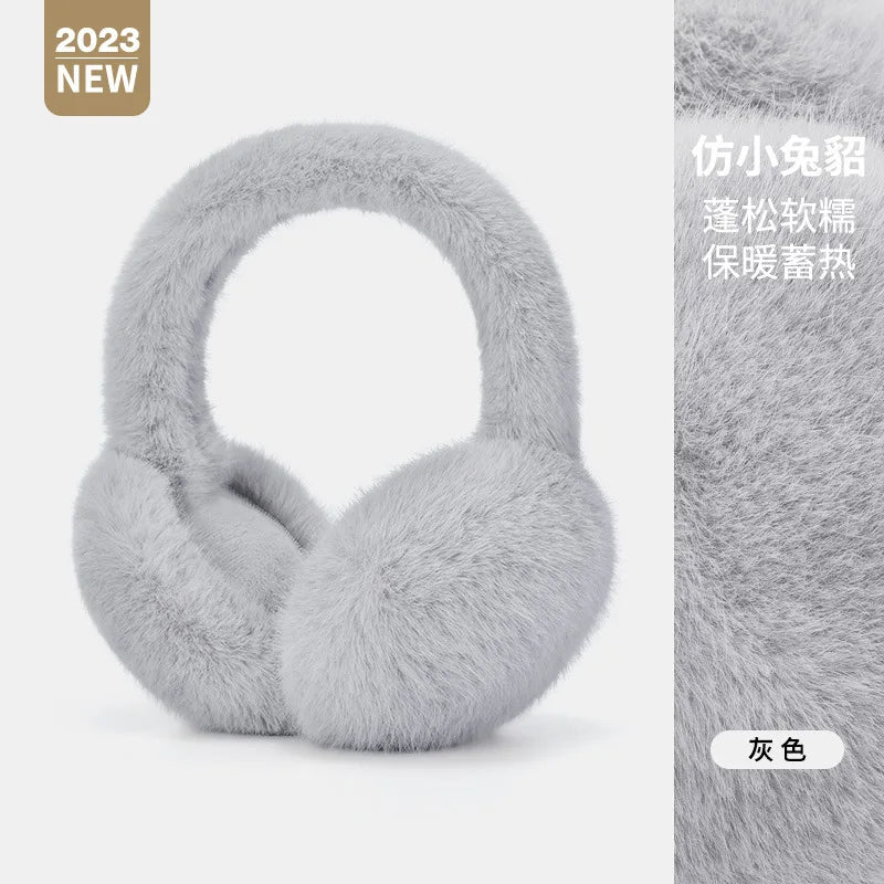 Maikun Thermal Earmuffs for Autumn & Winter - Thickened Cycling Ear Bags Imitation Rabbit Marten Ear Warmers