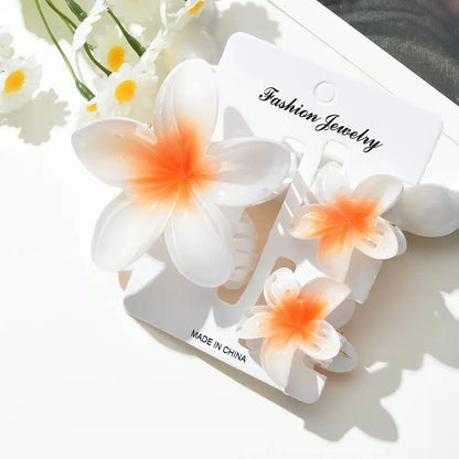 18Pcs Egg Flower Hair Clips | Gradient Candy Color Flowers, Shark Clips for Daily Ponytail Styling