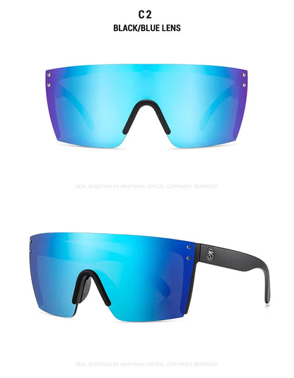 NEW Luxury Brand Mirrored Polarized Sunglasses — Men’s Sport Goggles with UV400 Protection & Case