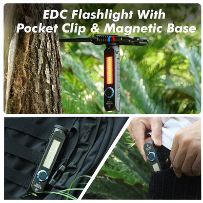 Sofirn IF23 PRO RGB LED Flashlight — 5000lm XHP70B, 21700 Rechargeable Torch with 5V 3A USB-C & Magnetic Base