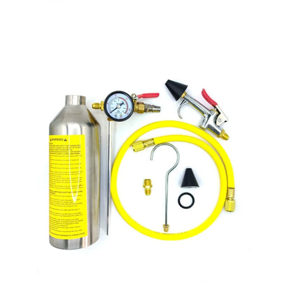 A/C System Flush Canister Gun Kit – R134a, R12, R22, R410a, R404a Air Conditioner Cleaner Set