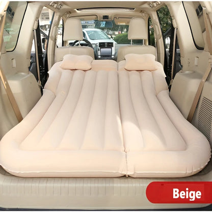 Universal Car Inflatable Travel Mattress - Back Seat Sleeping Bed with Pillow for Camping & Outdoor Comfort