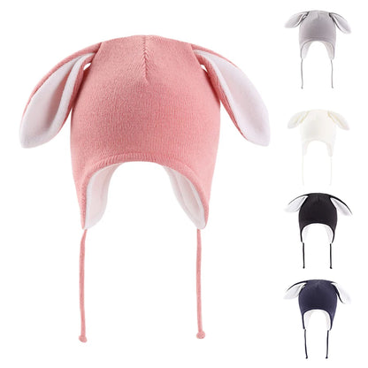 Baby Winter Hat - Warm Fleece-Lined Bunny Earflap Beanie for Toddler Girls and Boys