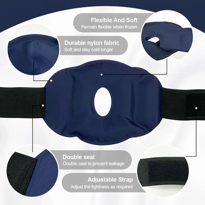 1/2pcs Gel Knee Ice Pack — Dual Temperature Hot & Cold Therapy with Reusable Nylon Strap