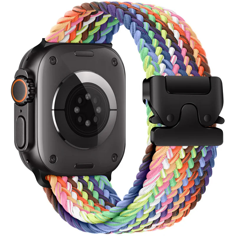 Parachute Braided Strap for Apple Watch – Compatible with 46mm, 45mm, 44mm, 41mm, Series 10/9/8, SE, Ultra 2, 49mm