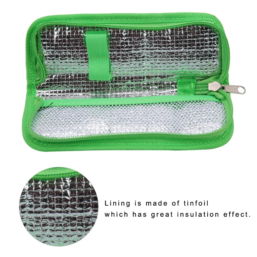 Portable Diabetic Insulin Cooler Bag – Insulin Case Organizer, Travel Insulated Case for Diabetic Patients