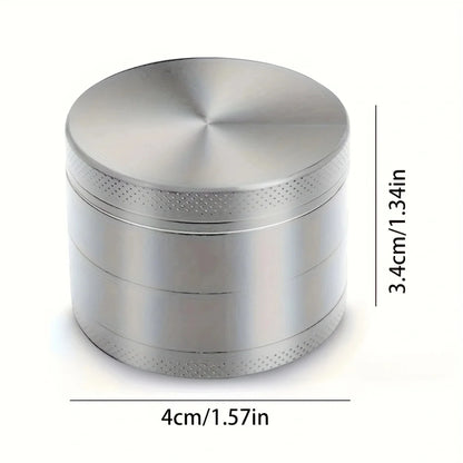 40mm 4-Layer Metal Herb Grinder – Spice & Tobacco Crusher Shredder for Smoking Accessories