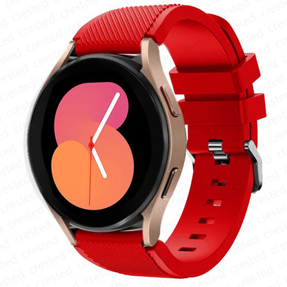 20mm/22mm Silicone Watch Strap for Samsung Galaxy Watches - Replacement Bracelet for Galaxy Watch 4, 5, 5 Pro, 6 Classic, 46mm, Watch 3, Active 2, S3 & S2