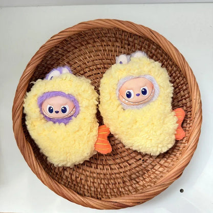 Labubu V4 Doll Fried Shrimp Outfit – 4.0 Pin for Love Series Doll Clothes & Accessories