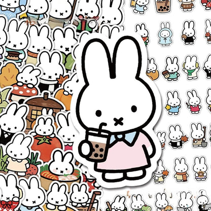 Miffy Cartoon Stickers - Cute Creative Decorative Stickers for Journals, Crafts & Personal Planners