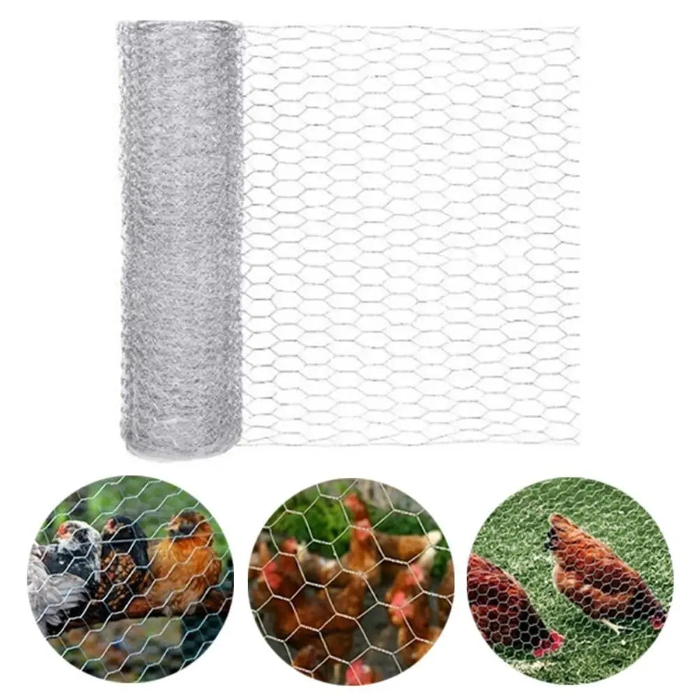 Galvanized Hexagonal Wire Mesh - DIY Chicken & Rabbit Cage Fencing, Craft and Wedding Decoration Mesh