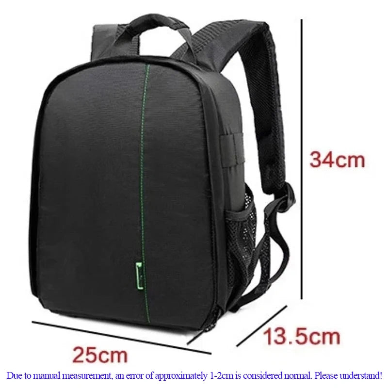 Outdoor Camera Backpack – Waterproof Digital Shoulder Bag for DSLR – Fits Canon, Nikon, Sony – Photo Knapsack Case