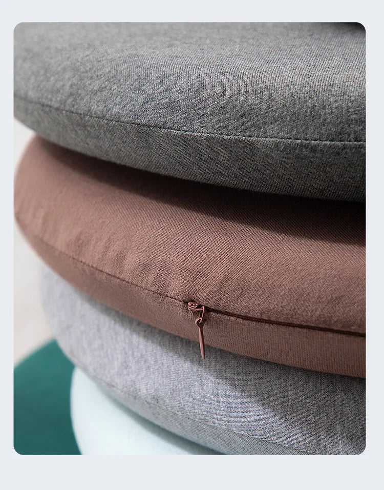 Memory Foam Round Seat Cushion – Thick Chair Pad with Elastic Zipper, Detachable Cover, 30/35/40/45cm