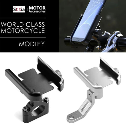 Aluminium Alloy Shockproof Mobile Phone Holder – Motorbike & Electric Car Navigation Mount for Riding & Delivery
