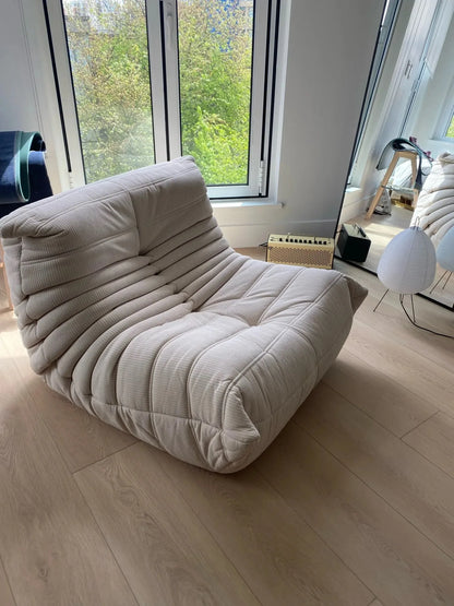Caterpillar Single Sofa Chair – Cozy Tatami Lounge Chair for Living Room, Bedroom, Balcony, Reading, and Leisure