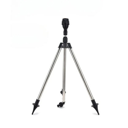 360° Rotary Garden Sprinkler - Stainless Steel Tripod Lawn Irrigation Sprinkler with Telescopic Support