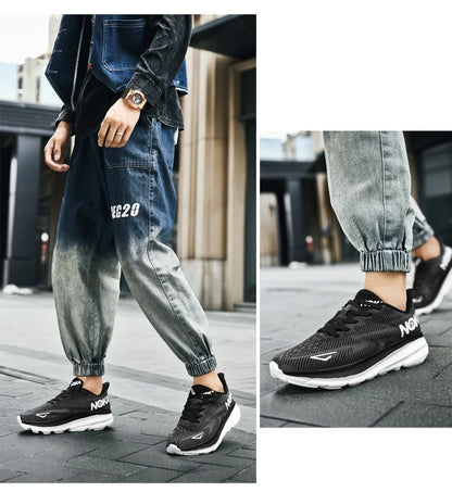 Men's Sports Running Shoes - Carbon Plate Marathon Sneakers, Lightweight & Breathable Athletic Shoes for Women