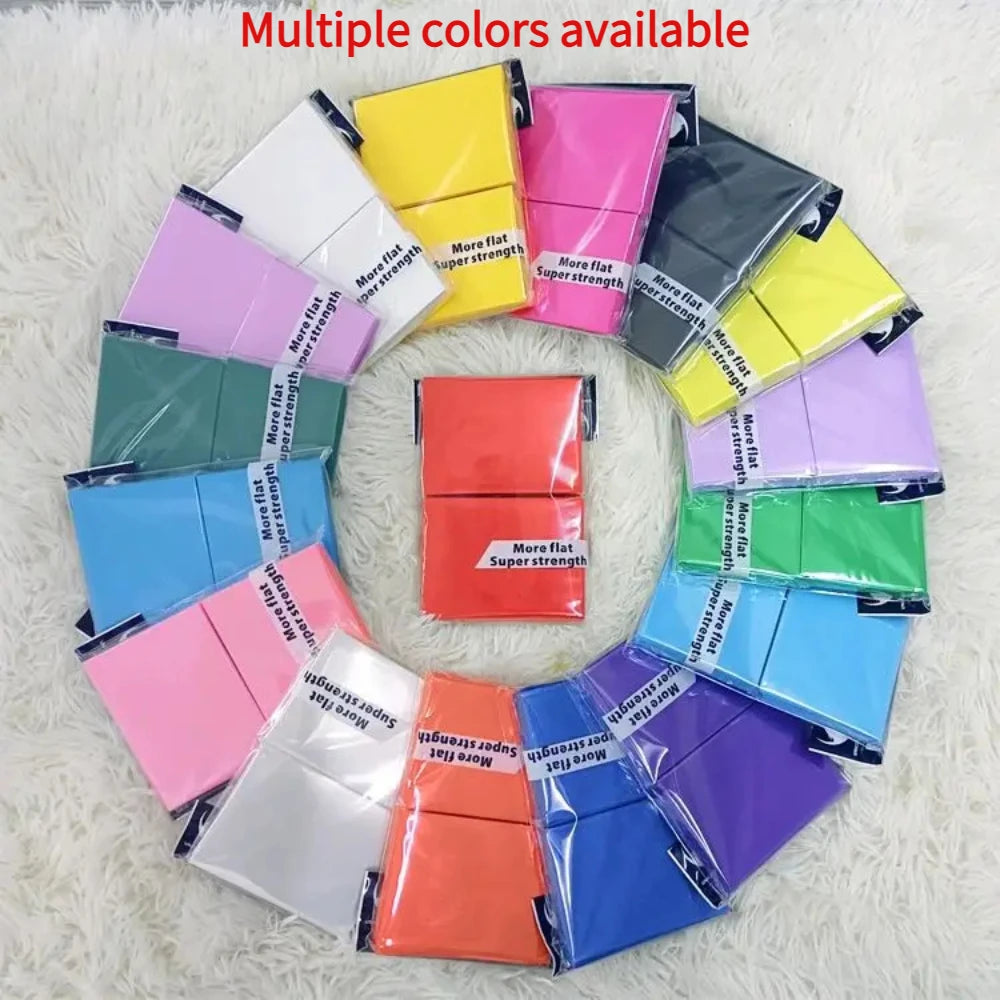 100PCS 66x91mm Matte Card Sleeves - Standard TCG Trading Card Protectors for Tarot & Board Games