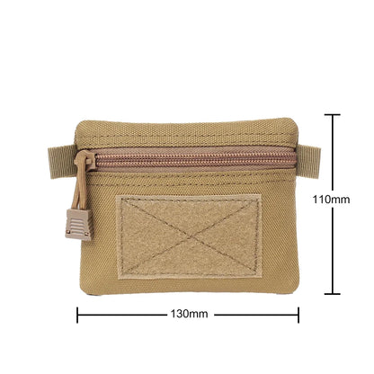 Outdoor Waterproof EDC Molle Wallet — Portable Travel Zipper Waist Pouch for Camping, Hiking & Hunting