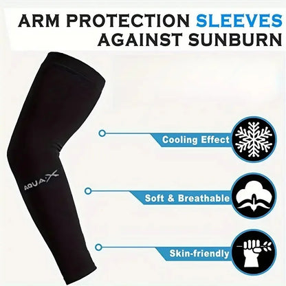 3 Pair Breathable UV Protection Sleeves - Sun Protective Gear for Sports, Driving, and Outdoor Activities