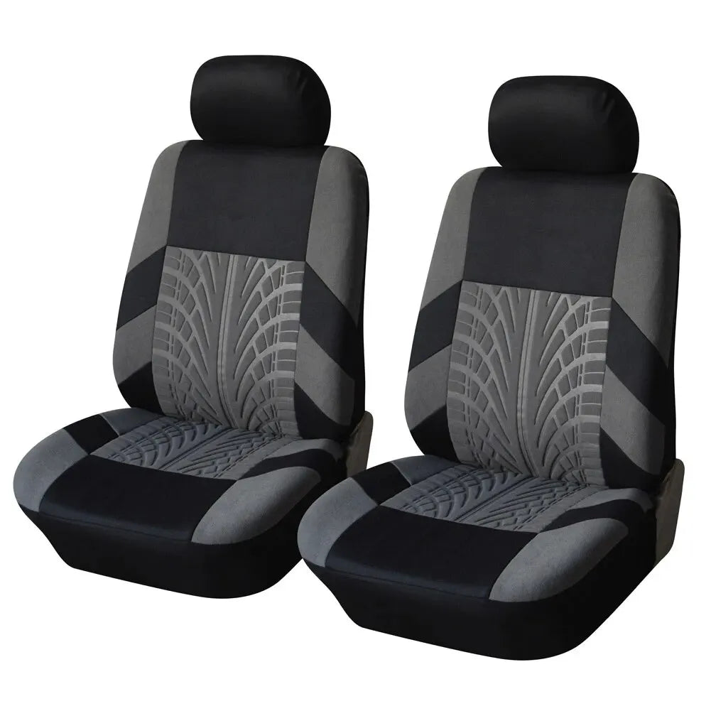 Universal Full Set Car Seat Covers – Front Split & Rear Bench Cloth Protectors for SUV, Sedan & Van Automotive Interior Protection Accessories