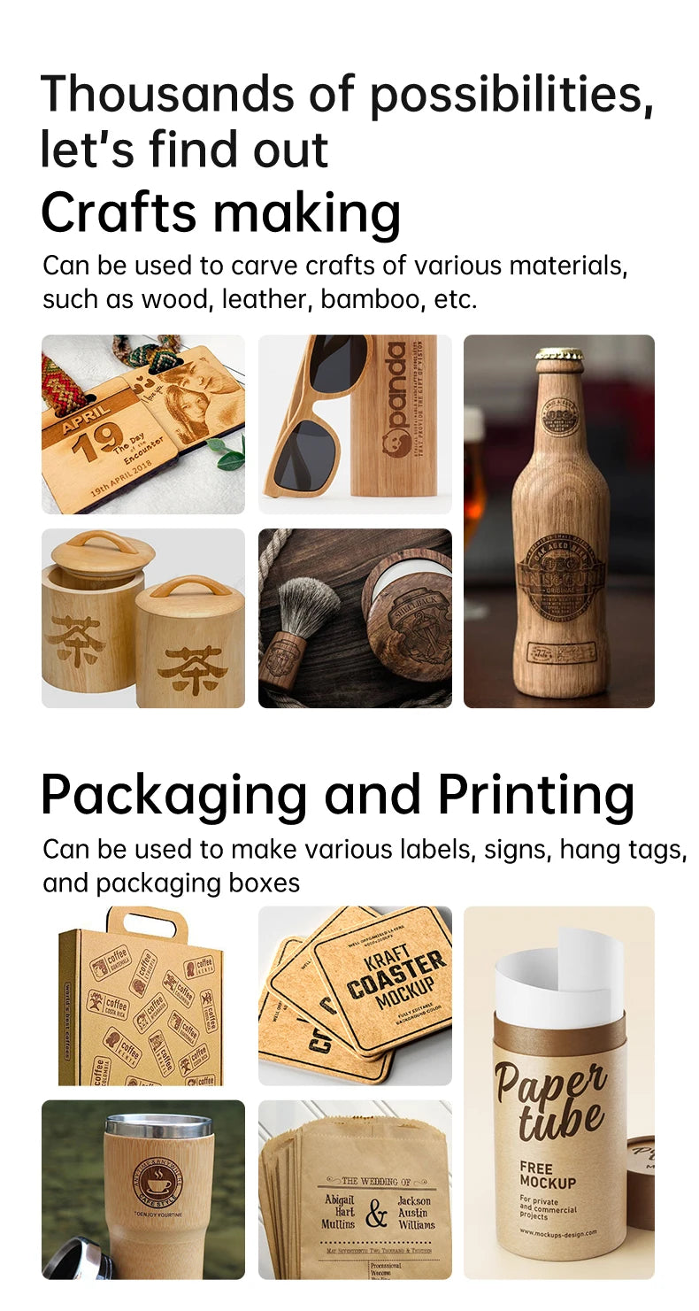 MR.CARVE C1 Portable Laser Engraver – Mobile APP Compatible for Windows & Mac, Engraves Wood, Plastic, Metal & More