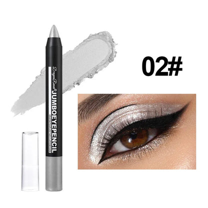 12-Color Waterproof Eyeshadow Pencil – Long-Lasting Pigment Blue Purple Black Eye Shadow Stick