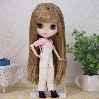 ICY DBS Blythe 1/6 BJD Doll - 30cm Jointed Body with White Skin & Shiny/Matte Face
