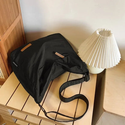 Large Canvas Crossbody Messenger Bag - Unisex Shoulder Bag for Students, Books & Daily Essentials