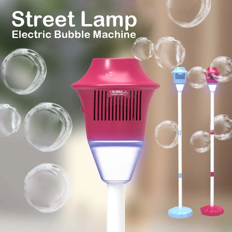 Street Light Bubble Machine – Fully Automatic Light-Up Bubble Maker for Birthday, Wedding & Outdoor Parties