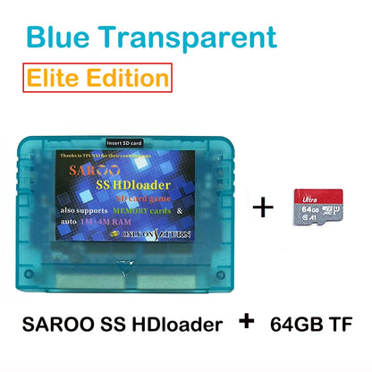 2025 V0.7 SAROO SS HDLoader Game Cartridge — SD/TF Card Support for Sega Saturn, Play Without CD