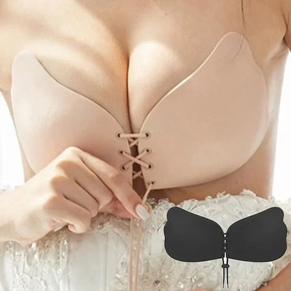 Invisible Nude Push-Up Bra Stickers – Silicone Chest Pasties for Women Wedding Lingerie