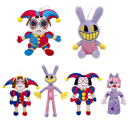 The Amazing Digital Circus Plush — Pomni & Jax Cute Stuffed Animal Dolls, Birthday & Christmas Gift for Kids