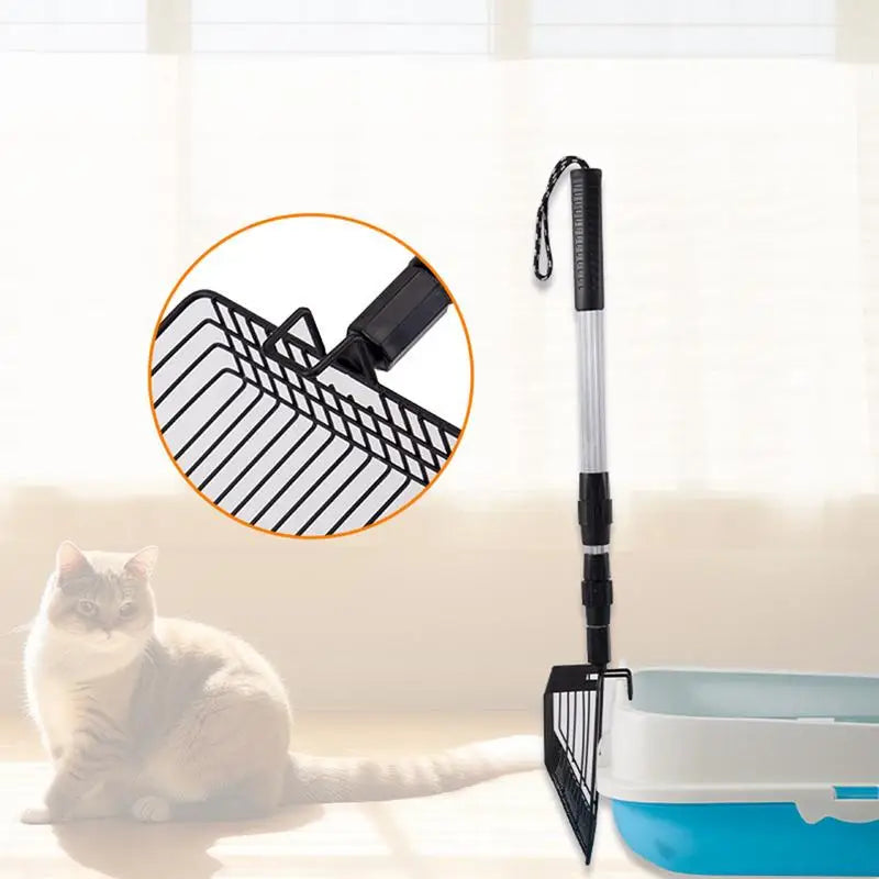 Stretchable Chicken Poop Scooper & Cat Litter Sifter Shovel – Coop Rake Cleaning Tool for Easy Waste Removal and Poultry Coop Maintenance, Pet Accessory