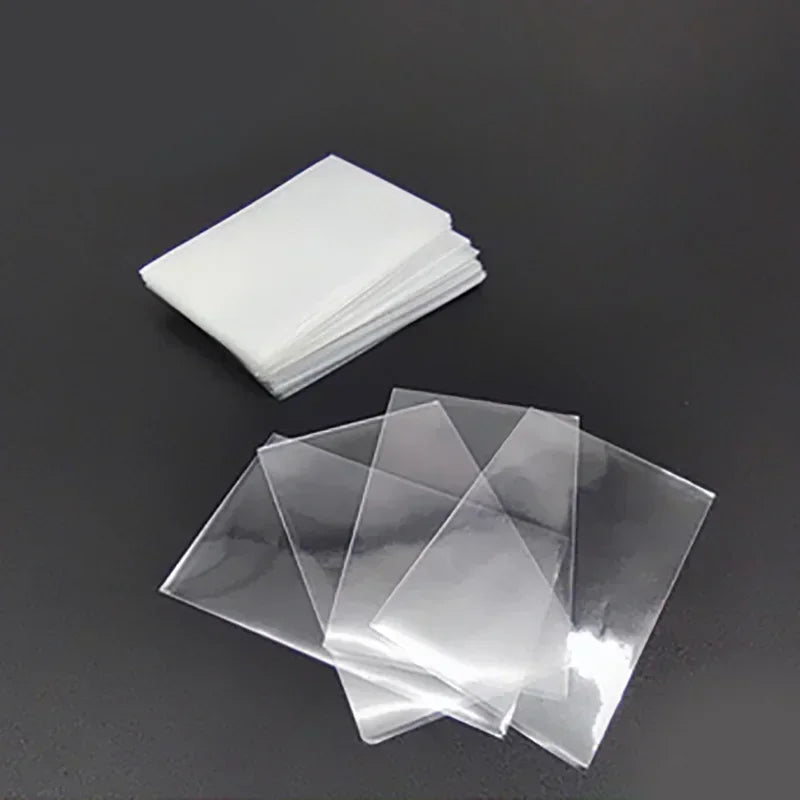 100PCS Transparent Card Sleeves – Various Sizes for Magic, Tarot, Poker & Board Game Card Protection