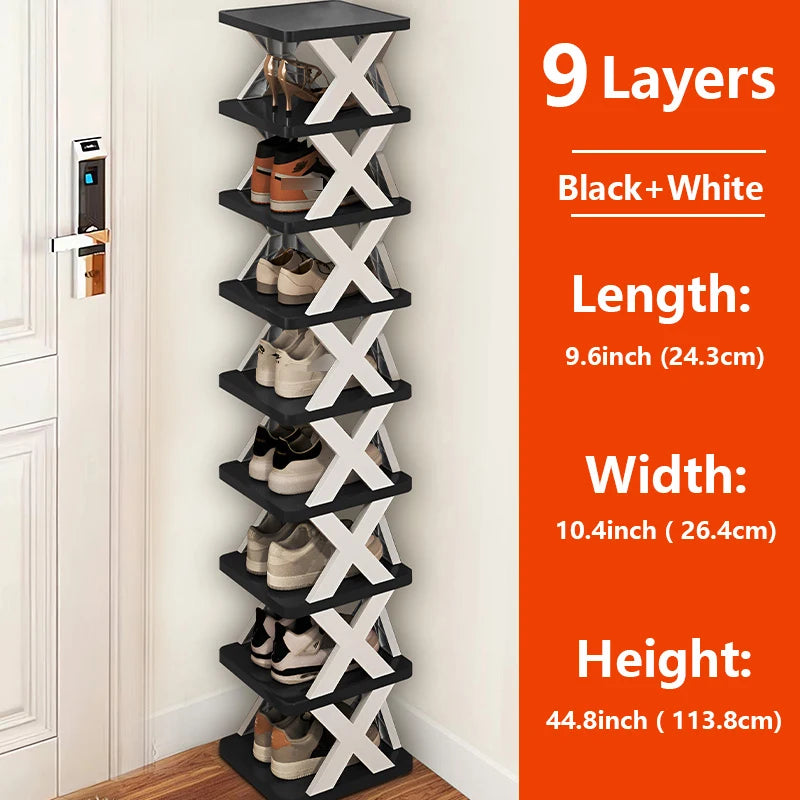 Multi-Layer Detachable Shoe Rack Storage Organizer — Space-Saving Household Shoe Shelf Cabinet
