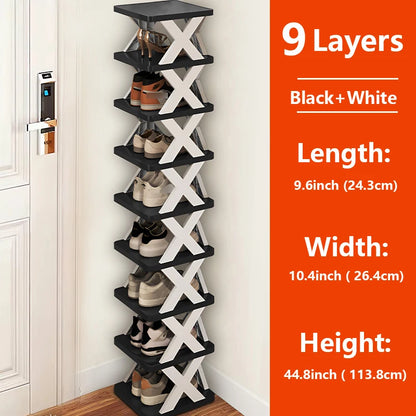 Multi-Layer Detachable Shoe Rack Storage Organizer — Space-Saving Household Shoe Shelf Cabinet