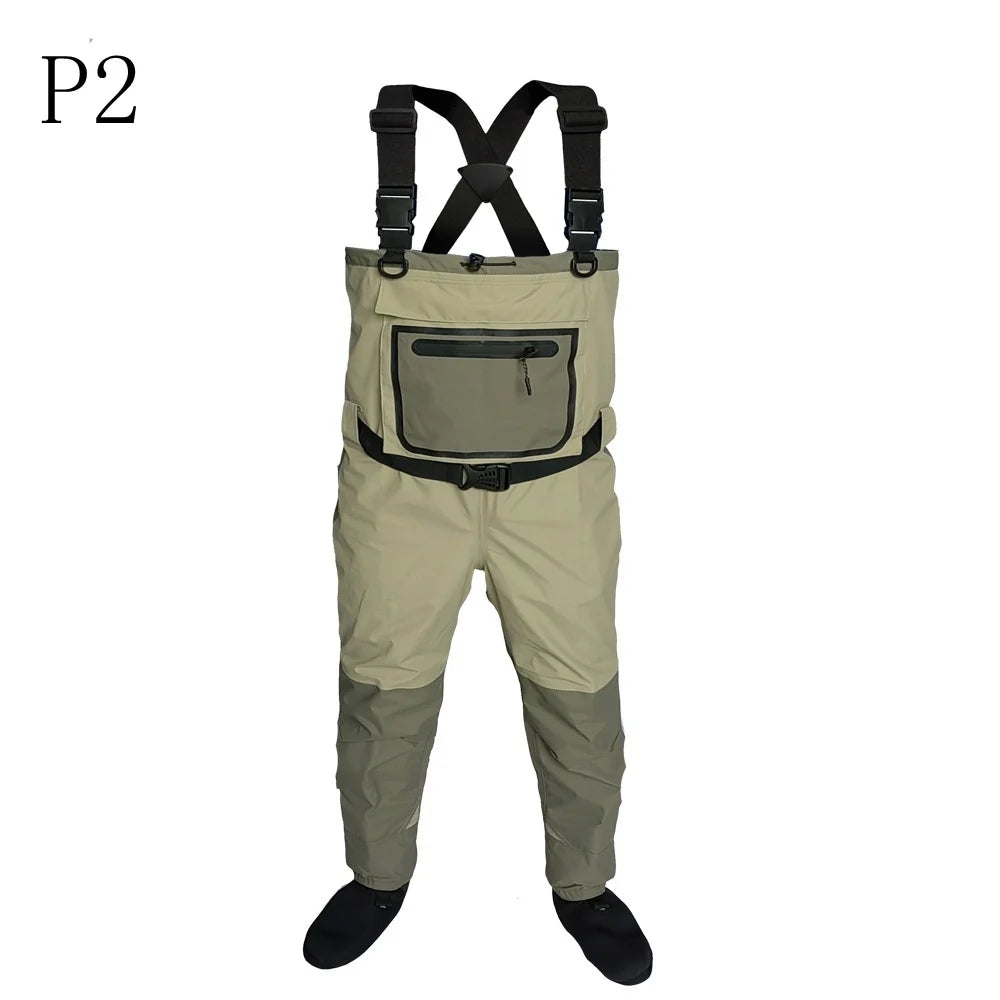 Fly Fishing Waders for Kids & Adults – Neoprene Foot, Quick-Dry, Waterproof & Breathable for Men, Rafting & Hunting