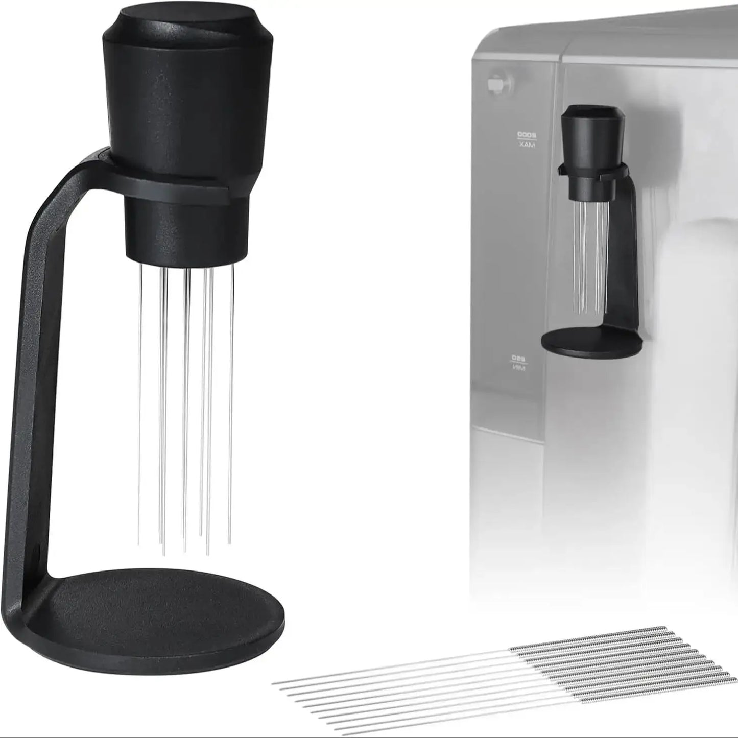 Upgraded WDT Tool for Breville Barista – Espresso Needle with Powerful Magnet & Replacement Needle
