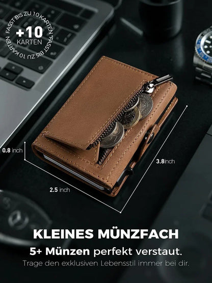 RFID Blocker Wallet for Men – Wallet with Coin Pocket & Airtag Holder