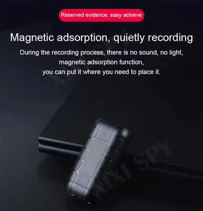 Mini Voice Activated Recorder – 500 Hours Digital Recording Device, Professional Sound Dictaphone, Portable & Compact Audio Micro Recorder
