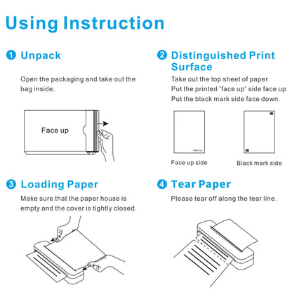 A4 Portable Thermal Printer - Lightweight & Compact Wireless Mobile Printer for Travel, Vehicles, and Office Use