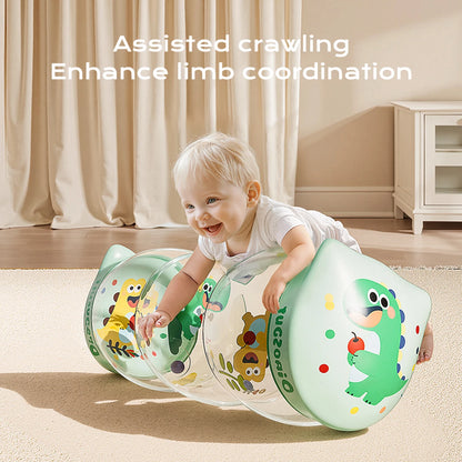 Baby Crawl-Along Roller and Drop Maze - Interactive Tummy Time Activity Center for Early Learning and Motor Skills Development