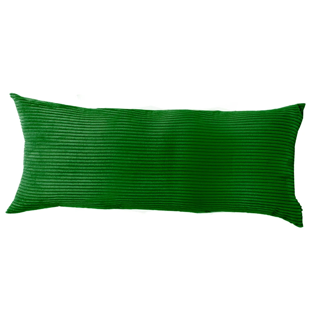 Striped Corduroy Body Pillow Cover - Plush Long Cushion Case for 50x70/50x100/50x120CM Bedding & Home Comfort