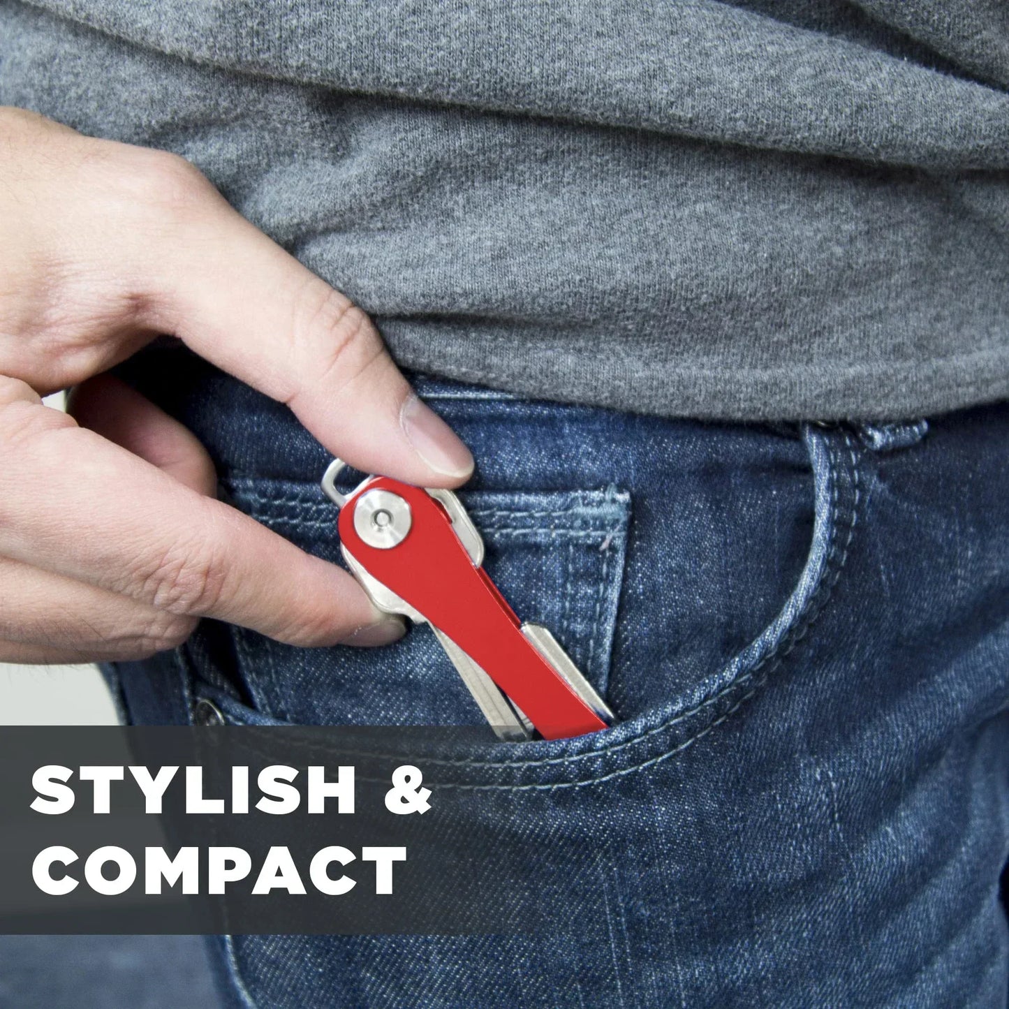 EDC Key Holder & Organizer – Key Carrier with Ring Attachment Loop, Smart Keychain Accessories