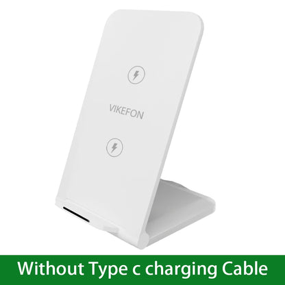 Fast Wireless Charging Stand - Compatible with iPhone 17/15/14/13/12/11 Pro & Samsung Galaxy Devices